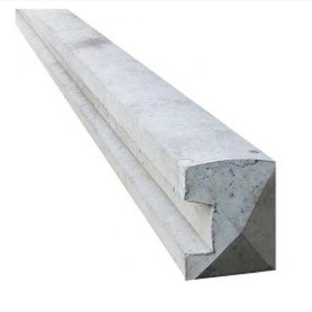 Example image of concrete end post. To slot fence panels into, this is the end post. 
