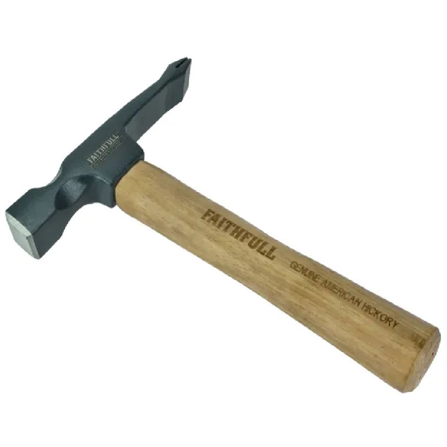 Faithfull Single Scutch Hammer Hickory Shaft