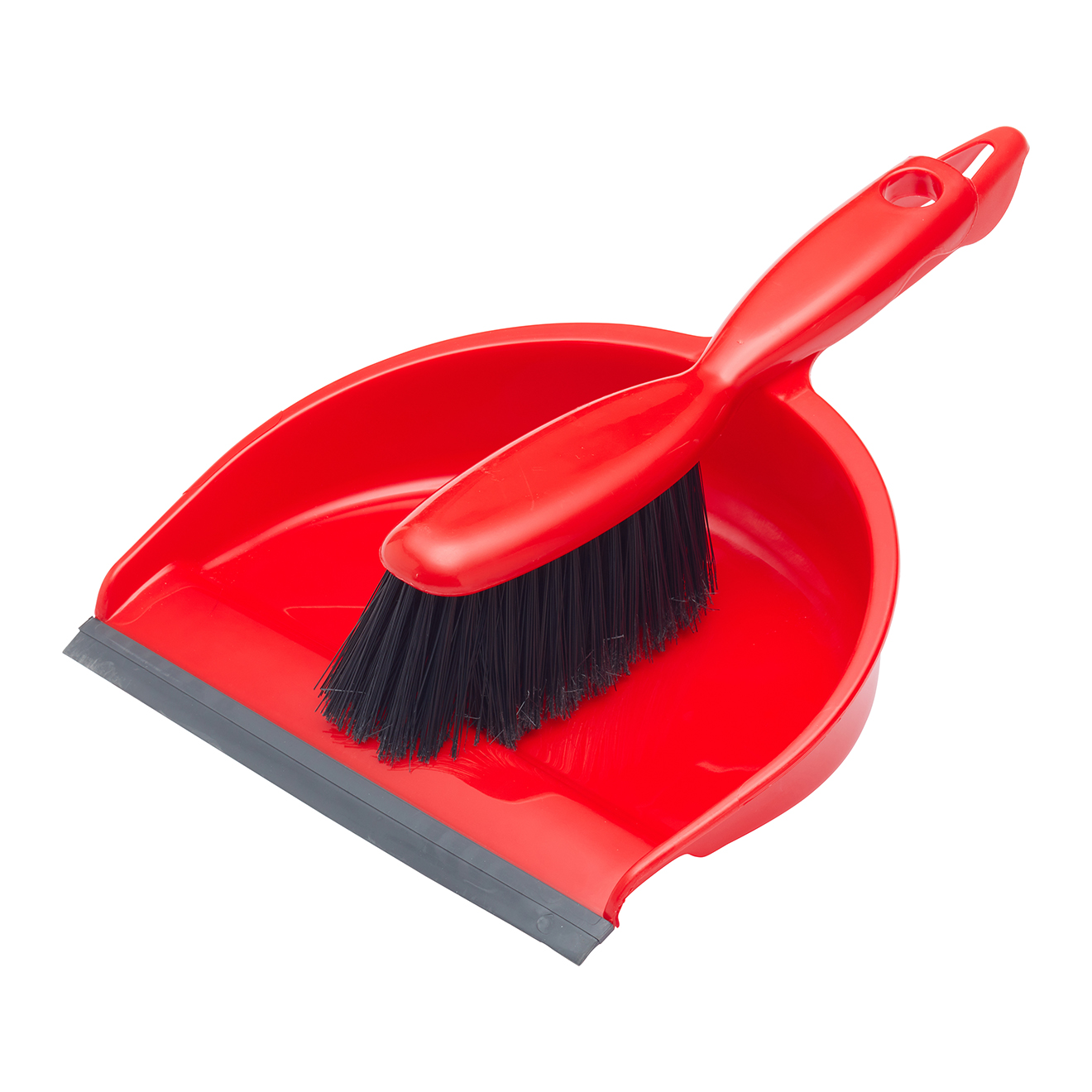 Dust Pan & Brush Set In Red